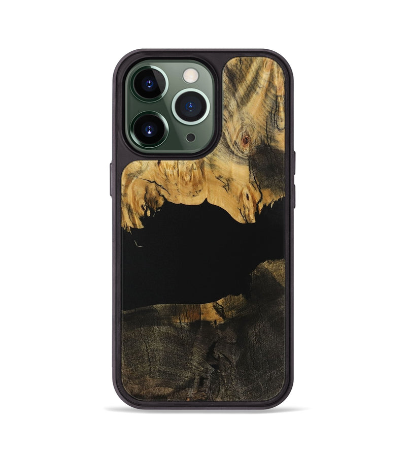 iPhone 13 Pro Wood Phone Case - Jovanny (Pure Black, 731048)