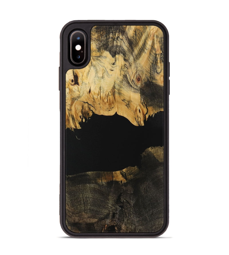 iPhone Xs Max Wood Phone Case - Jovanny (Pure Black, 731048)