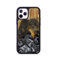 iPhone 11 Pro Wood Phone Case - Gerti (Black & White, 731050)