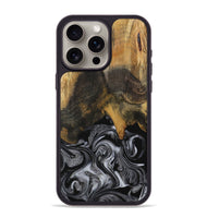 iPhone 15 Pro Max Wood Phone Case - Gerti (Black & White, 731050)