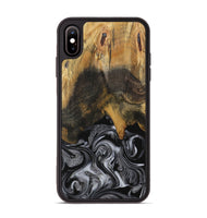 iPhone Xs Max Wood Phone Case - Gerti (Black & White, 731050)