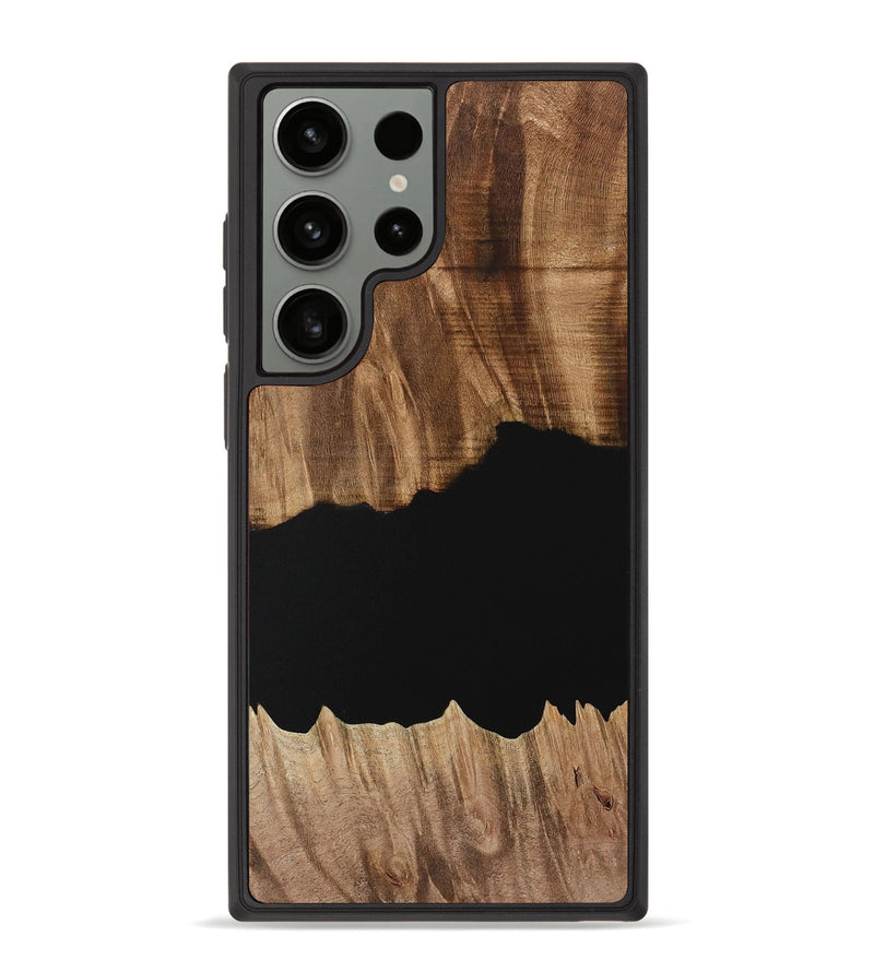 Galaxy S23 Ultra Wood Phone Case - Franny (Pure Black, 731051)