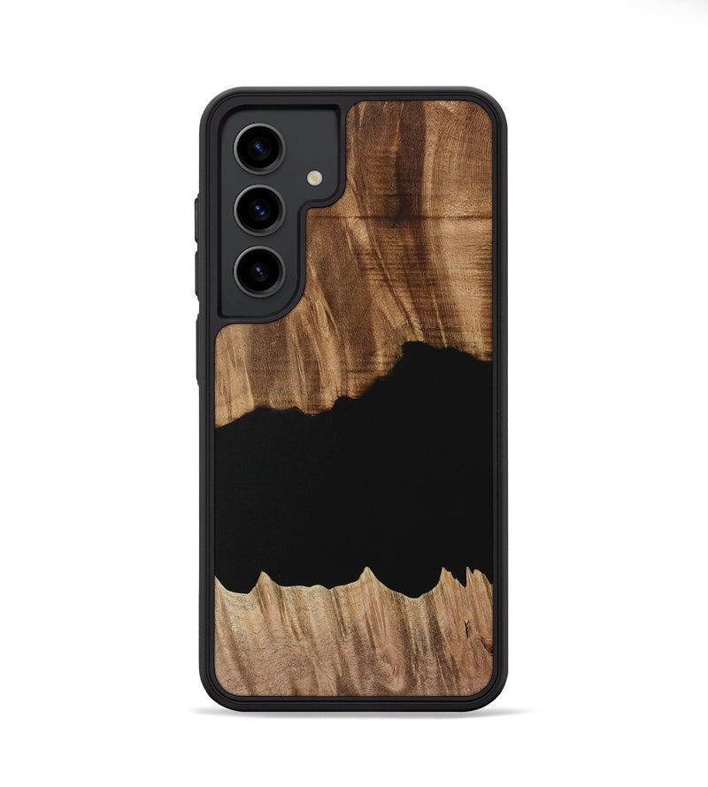 Galaxy S24 Wood Phone Case - Franny (Pure Black, 731051)