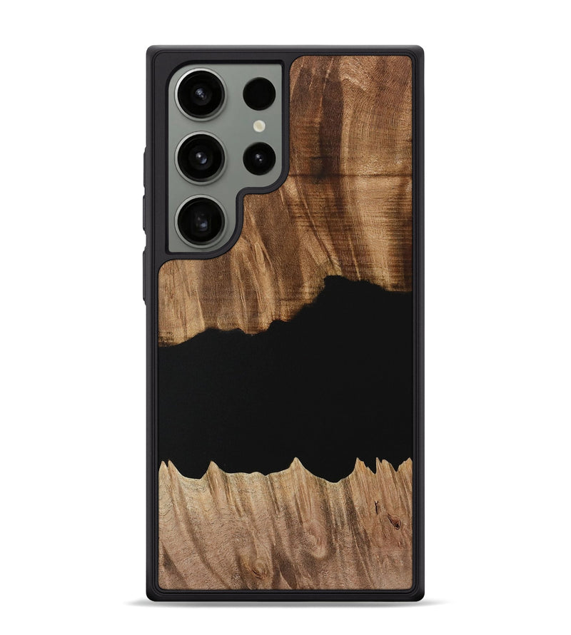 Galaxy S24 Ultra Wood Phone Case - Franny (Pure Black, 731051)