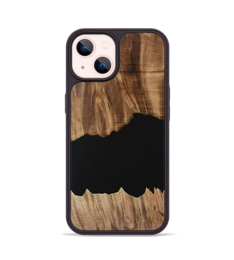 iPhone 14 Wood Phone Case - Franny (Pure Black, 731051)