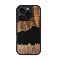 iPhone 16 Pro Wood Phone Case - Franny (Pure Black, 731051)