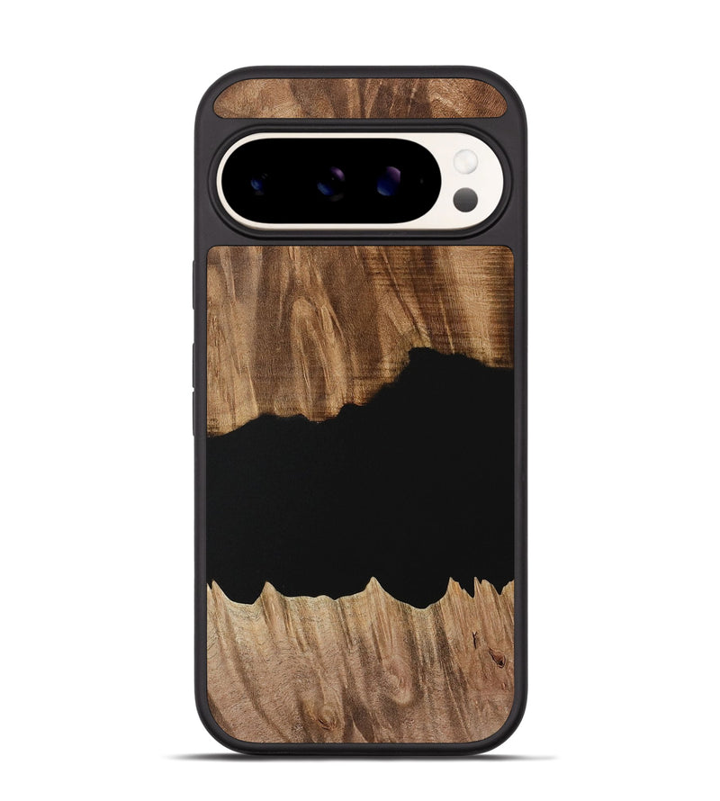 Pixel 9 Wood Phone Case - Franny (Pure Black, 731051)