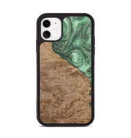 iPhone 11 Wood Phone Case - Giovani (Green, 731052)