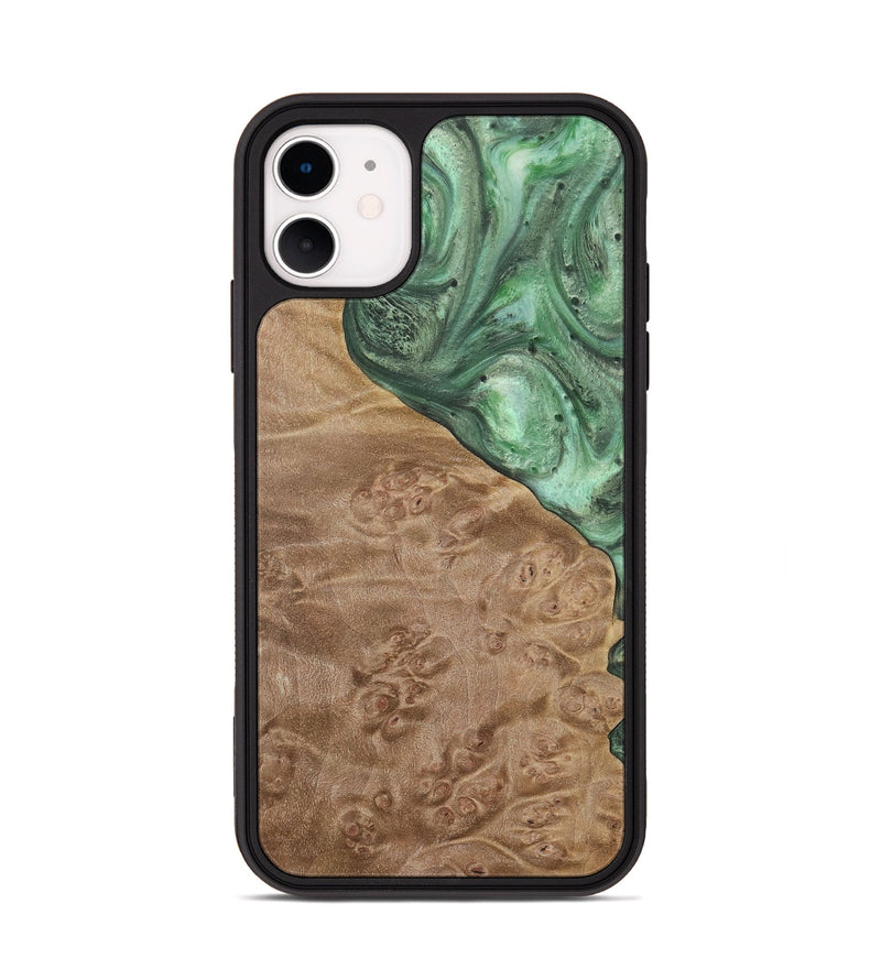 iPhone 11 Wood Phone Case - Giovani (Green, 731052)