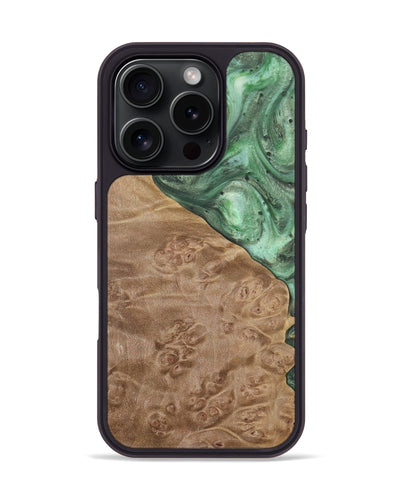 iPhone 16 Pro Wood Phone Case - Giovani (Green, 731052)