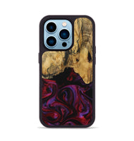 iPhone 14 Pro Wood Phone Case - Joanna (Purple, 731053)