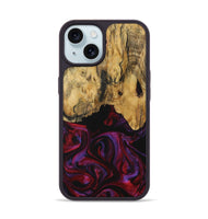 iPhone 15 Wood Phone Case - Joanna (Purple, 731053)