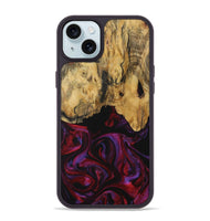 iPhone 15 Plus Wood Phone Case - Joanna (Purple, 731053)