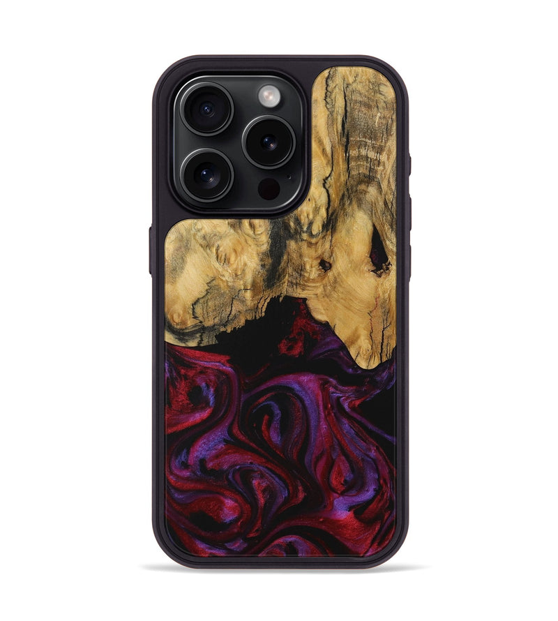 iPhone 15 Pro Wood Phone Case - Joanna (Purple, 731053)