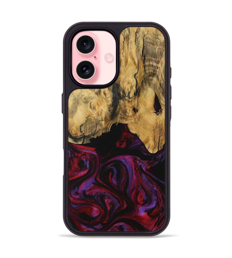 iPhone 16 Wood Phone Case - Joanna (Purple, 731053)