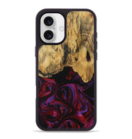 iPhone 16 Plus Wood Phone Case - Joanna (Purple, 731053)