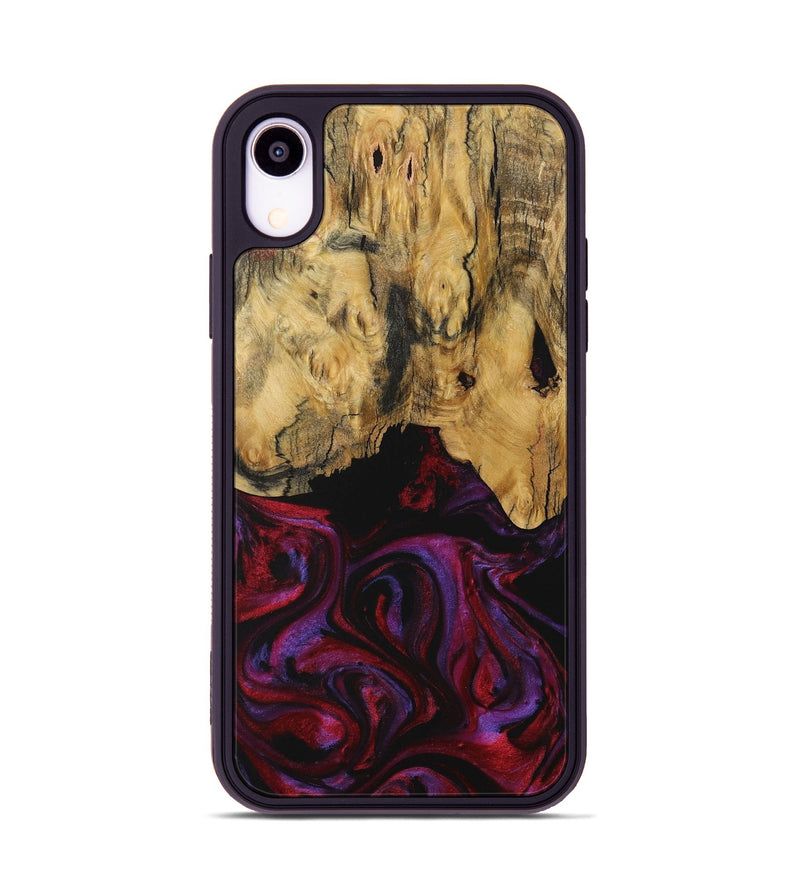 iPhone Xr Wood Phone Case - Joanna (Purple, 731053)