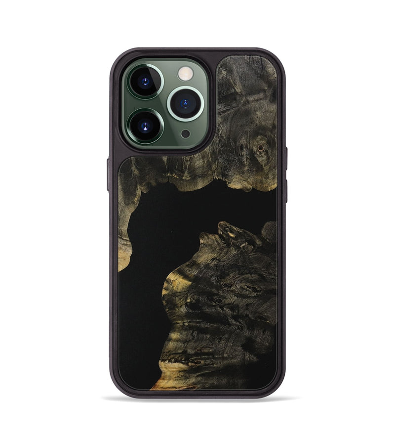 iPhone 13 Pro Wood Phone Case - Kaley (Pure Black, 731066)