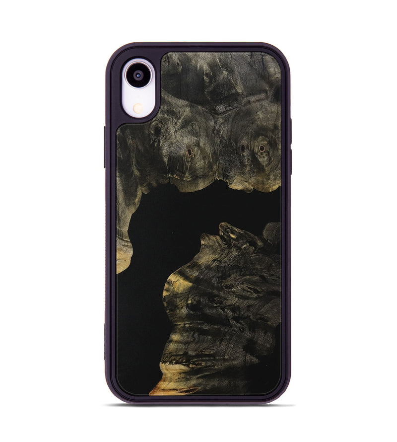 iPhone Xr Wood Phone Case - Kaley (Pure Black, 731066)