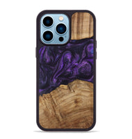 iPhone 14 Pro Max Wood Phone Case - Darell (Purple, 731069)