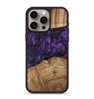 iPhone 15 Pro Max Wood Phone Case - Darell (Purple, 731069)