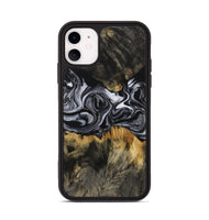 iPhone 11 Wood Phone Case - Beryle (Black & White, 731070)