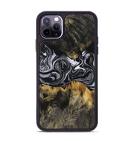 iPhone 11 Pro Max Wood Phone Case - Beryle (Black & White, 731070)