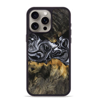 iPhone 15 Pro Max Wood Phone Case - Beryle (Black & White, 731070)