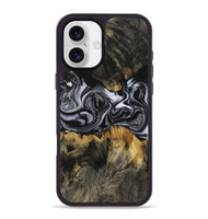 iPhone 16 Plus Wood Phone Case - Beryle (Black & White, 731070)