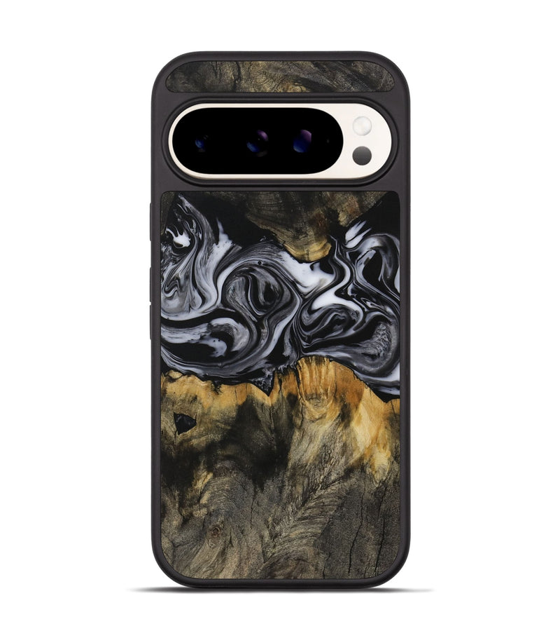 Pixel 9 Wood Phone Case - Beryle (Black & White, 731070)