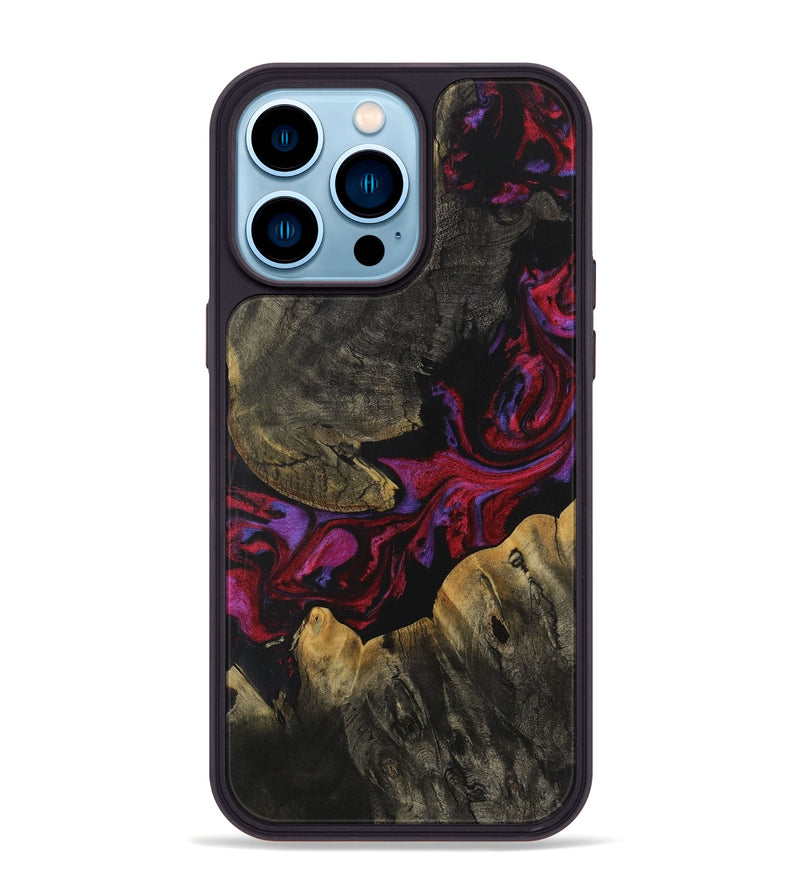 iPhone 14 Pro Max Wood Phone Case - Cameron (Purple, 731092)