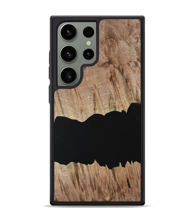 Galaxy S24 Ultra Wood Phone Case - Randee (Pure Black, 731093)