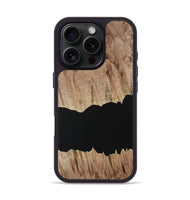 iPhone 16 Pro Wood Phone Case - Randee (Pure Black, 731093)