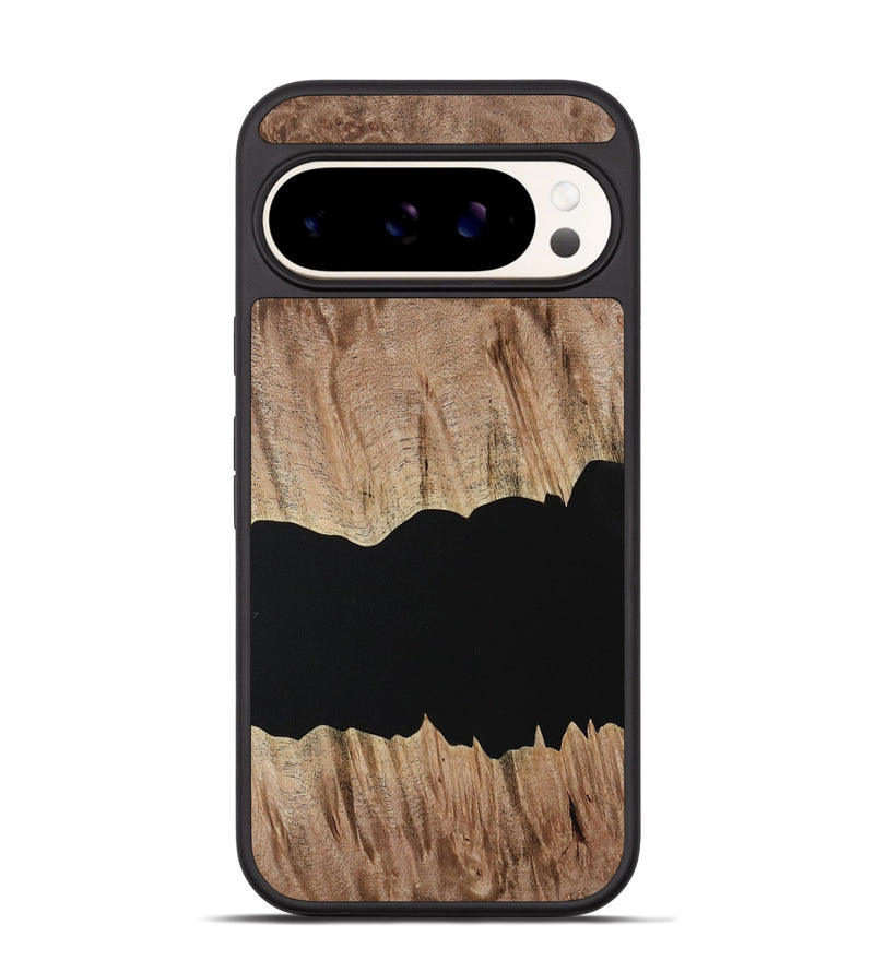 Pixel 9 Wood Phone Case - Randee (Pure Black, 731093)