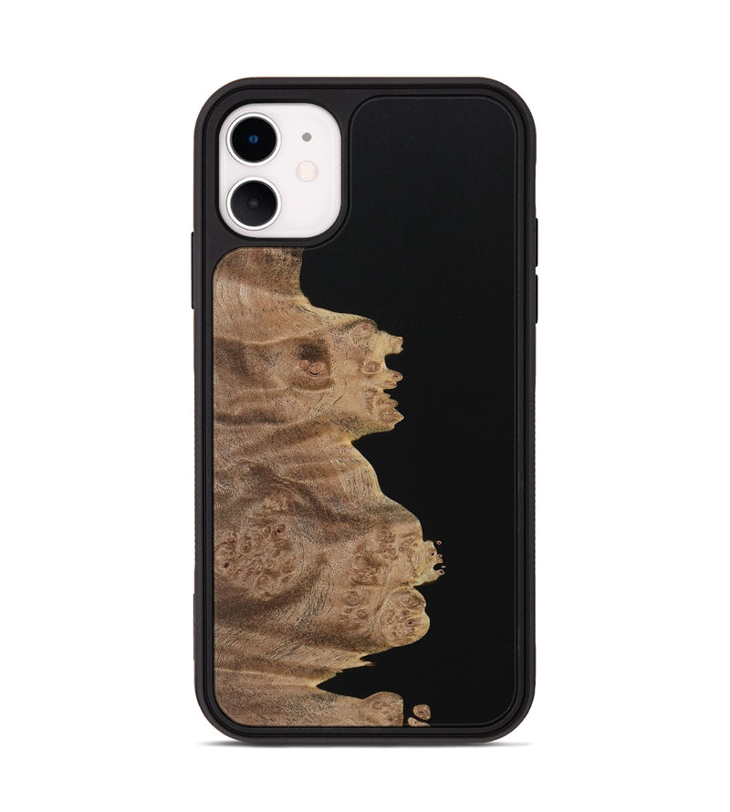 iPhone 11 Wood Phone Case - Rylan (Pure Black, 731095)