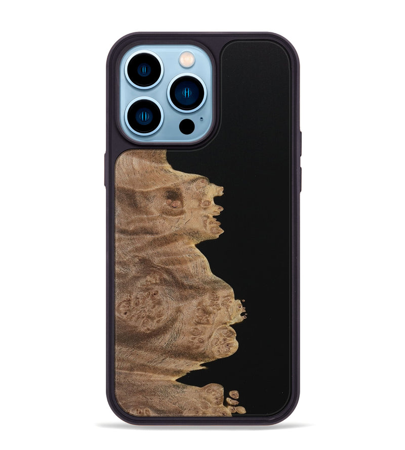 iPhone 14 Pro Max Wood Phone Case - Rylan (Pure Black, 731095)