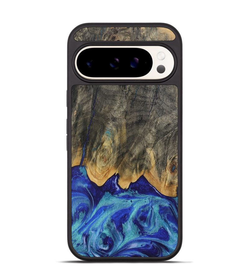 Pixel 9 Wood Phone Case - Merrie (Blue, 731104)