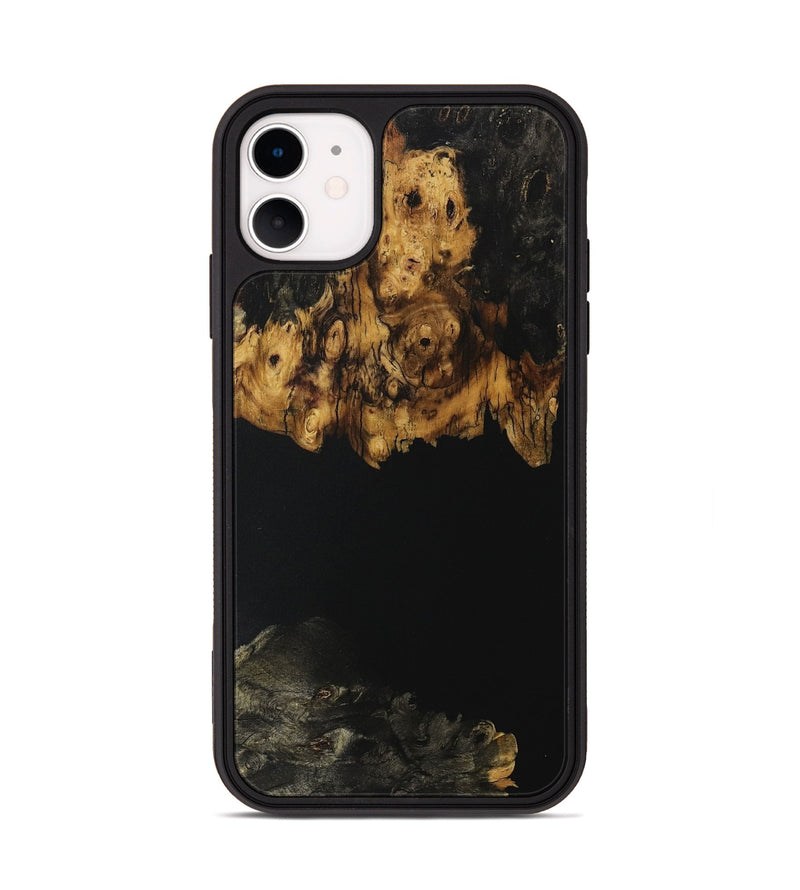 iPhone 11 Wood Phone Case - Jianli (Pure Black, 731116)