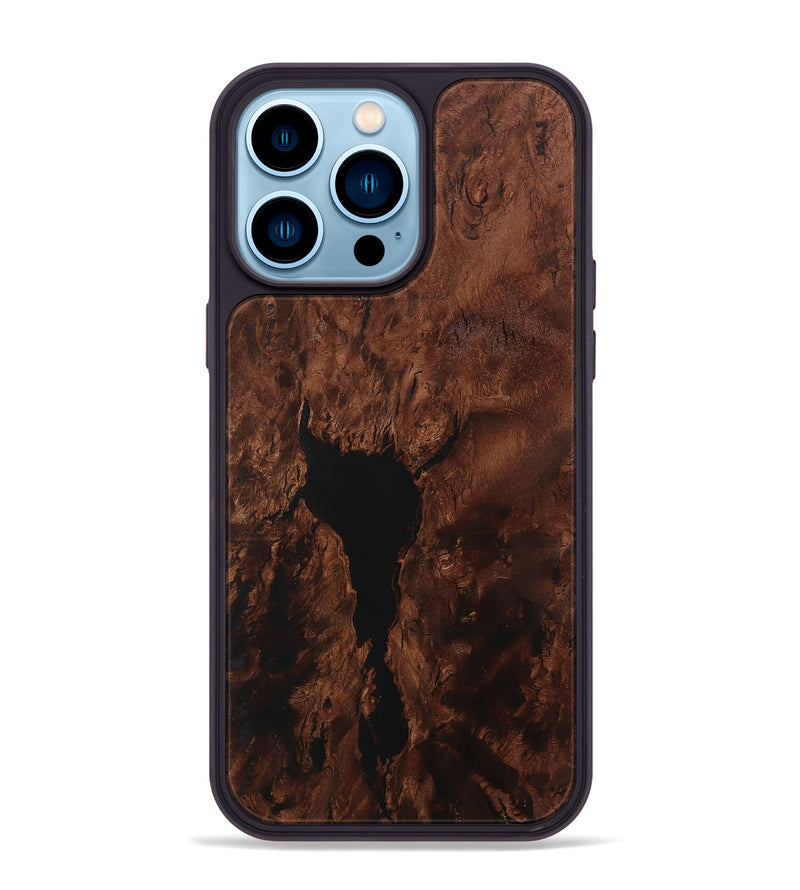 iPhone 14 Pro Max Wood Phone Case - Vahid (Wood Burl, 731117)