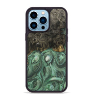 iPhone 14 Pro Max Wood Phone Case - Evona (Green, 731124)