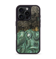 iPhone 16 Pro Wood Phone Case - Evona (Green, 731124)