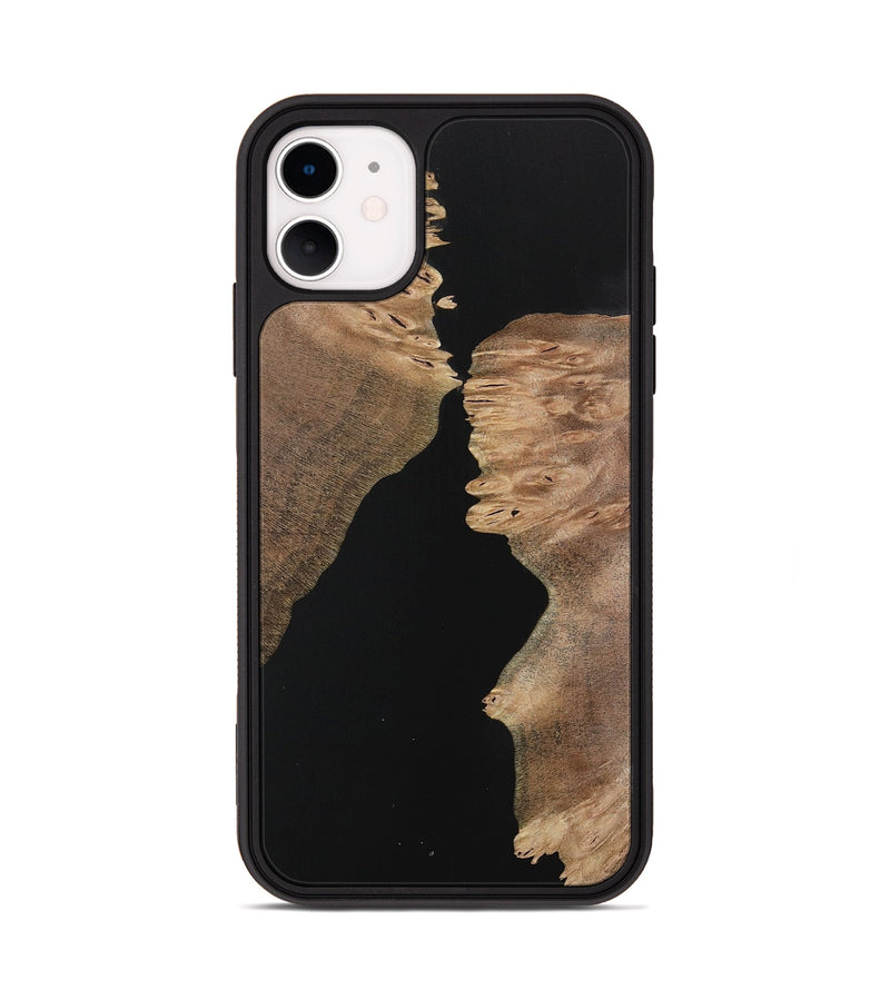 iPhone 11 Wood Phone Case - Killian (Pure Black, 731131)