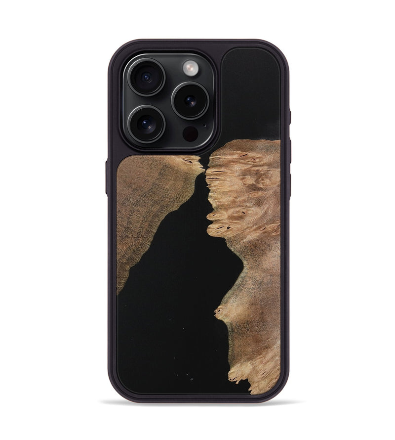 iPhone 15 Pro Wood Phone Case - Killian (Pure Black, 731131)