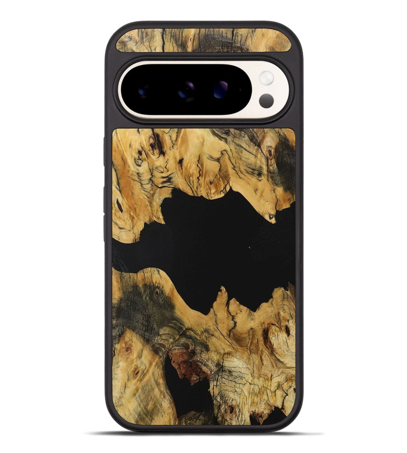 Pixel 9 Pro XL Wood Phone Case - Fima (Pure Black, 731142)