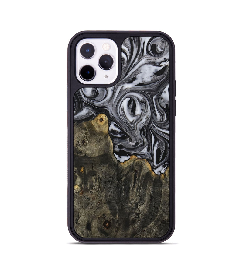 iPhone 11 Pro Wood Phone Case - Ayaz (Black & White, 731177)