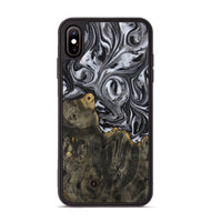 iPhone Xs Max Wood Phone Case - Ayaz (Black & White, 731177)