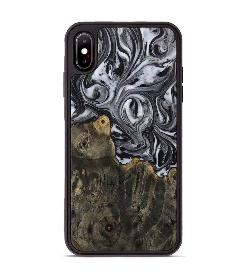 iPhone Xs Max Wood Phone Case - Ayaz (Black & White, 731177)