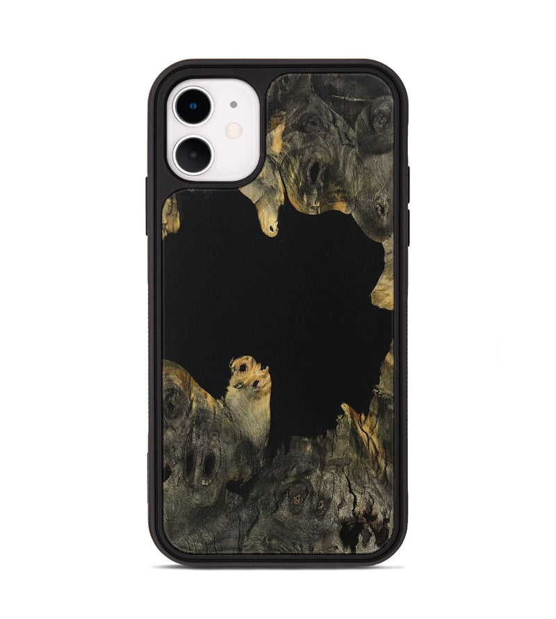 iPhone 11 Wood Phone Case - Otakar (Pure Black, 731189)