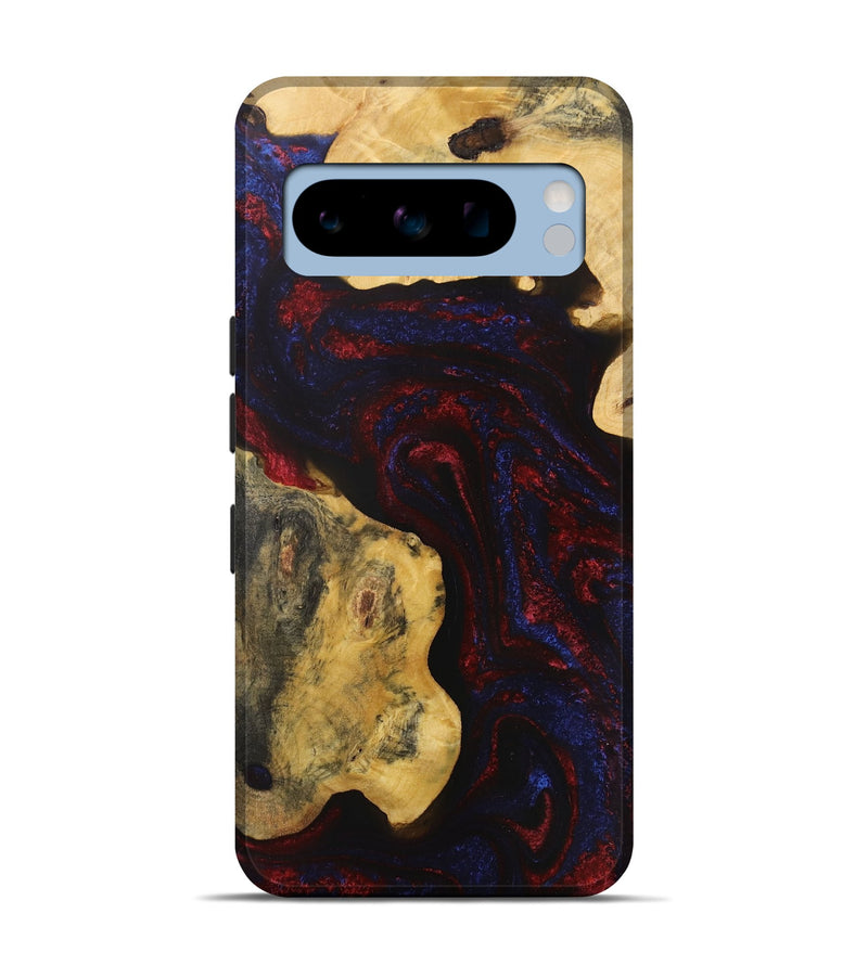 Pixel 8 Pro Wood Live Edge Phone Case - Maso (Red, 731204)