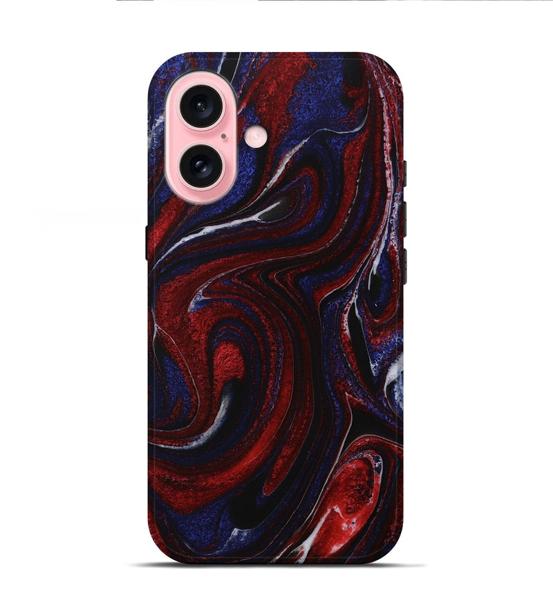 iPhone 16 ResinArt Live Edge Phone Case - Skyler (Red, 731205)